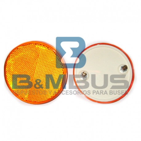 RETROREFLECTOR REDONDO AMBAR BUSSCAR DD