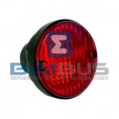 DELIMITADOR REDONDO ROJO TIPO IRIZAR x95mm