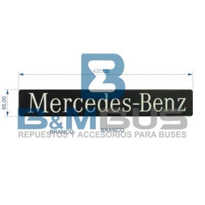 EMBLEMA ADHESIVO  LATERAL MERCEDES  42X6.50CM
