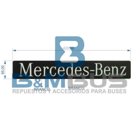 EMBLEMA ADHESIVO  LATERAL MERCEDES  42X6.50CM